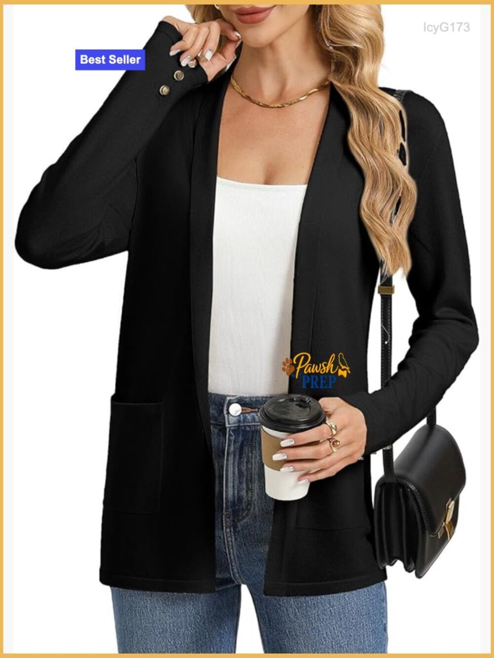 Long Open Front Cardigan Sweater with Pockets Lightweight Spring Jacket